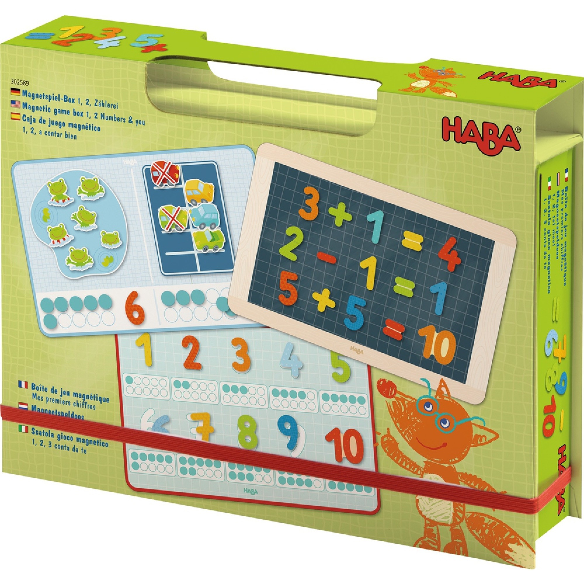 Cutie cu jocuri magnetice, Haba, Noi si numerele, 3ani+