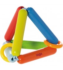 Jucarie din lemn, Haba, Piramida curcubeu, 6luni+