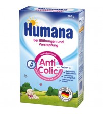 Lapte praf, Humana AntiColic, 300 g, 0 luni+