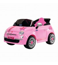 Masina, Fiat 500 Star, Peg Perego, Telecomanda, Pink