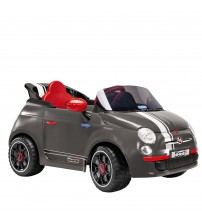 Masina electrica Peg Perego Fiat 500 S, 6V, 2 ani +, Gri