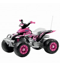 ATV, Corral T-Rex, Peg Perego, Pink