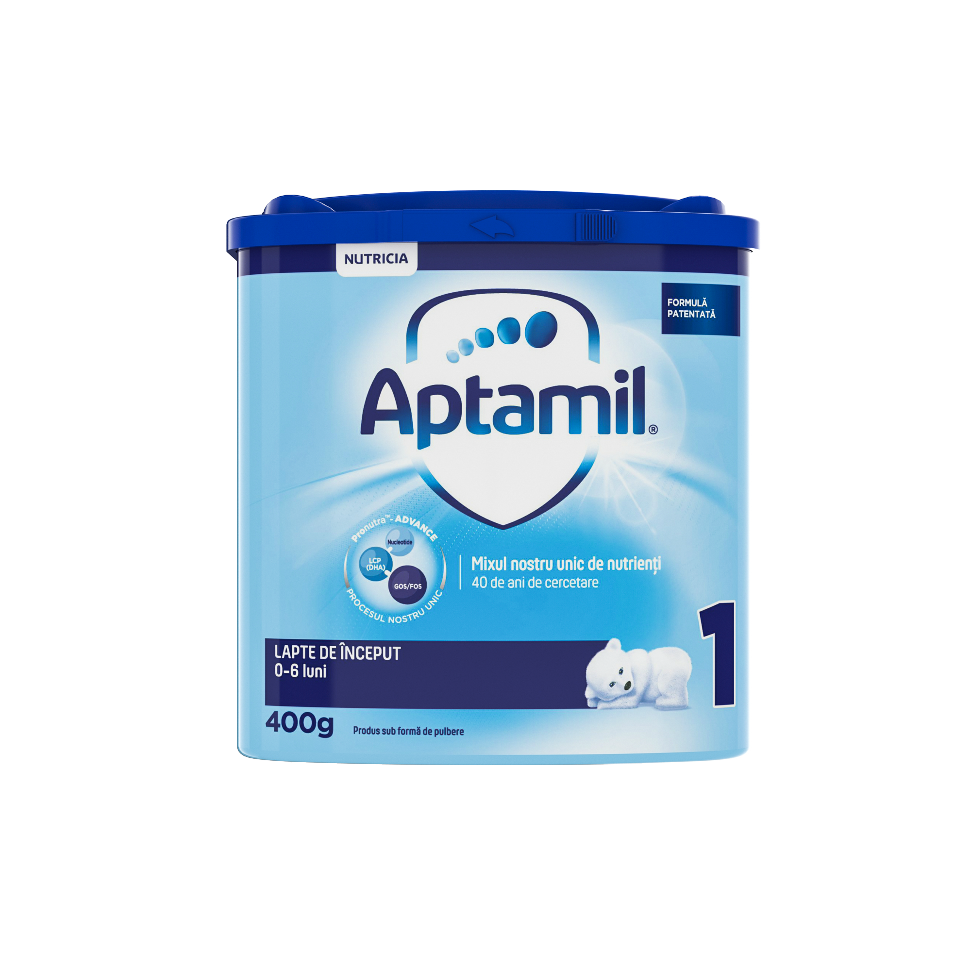 Lapte Praf Nutricia, Aptamil 1, 400 g, 0-6 Luni 