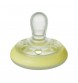 Suzeta de noapte Tommee Tippee Closer to Nature, 6 - 18 luni "Breast like soother", Alb/Galben, 2 buc