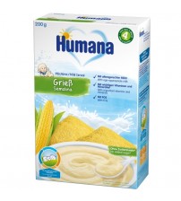 Cereale, Humana Gris cu lapte, 200g, 4 luni+