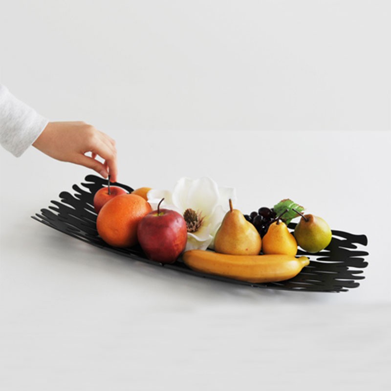 platou otel negru alessi